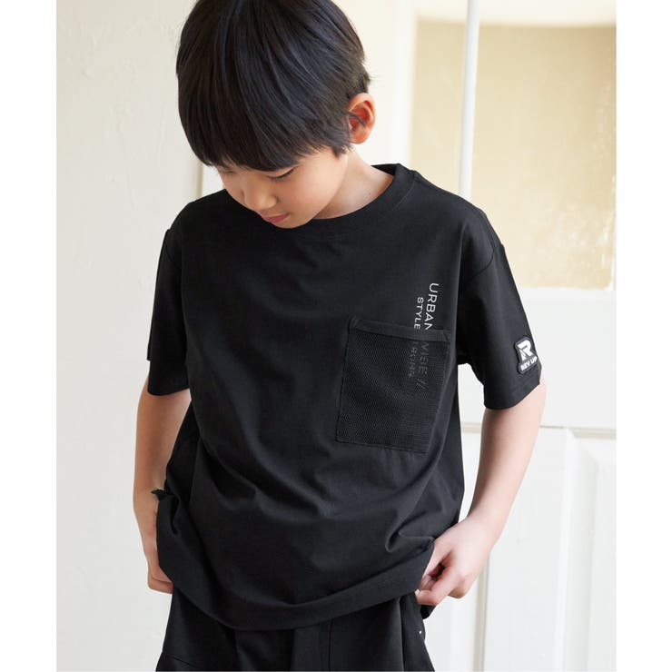 ブラック | 【セットアップ対応】GOKU楽速乾メッシュポケTシャツ(120~160cm) | ikka