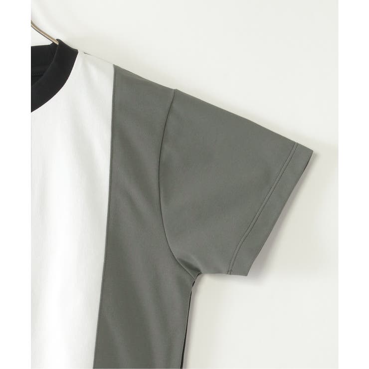 【接触冷感 吸水速乾】マルチファンクション縦切り替えTシャツ（120~160cm… | ikka  | 詳細画像3 