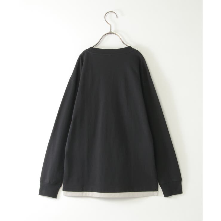 裾レイヤードカモフラプリントロンT（120~160cm） | ikka  | 詳細画像2 