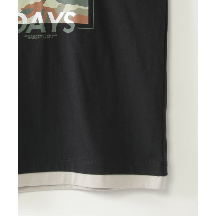 裾レイヤードカモフラプリントロンT（120~160cm） | ikka  | 詳細画像5 