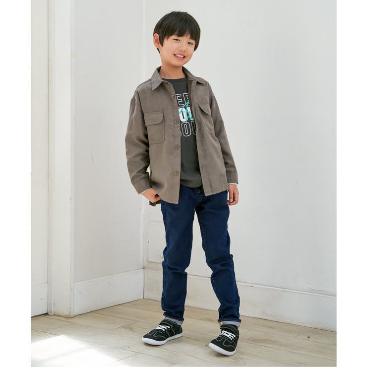 袖レイヤードロゴプリントロンT（120~160cm） | ikka  | 詳細画像8 