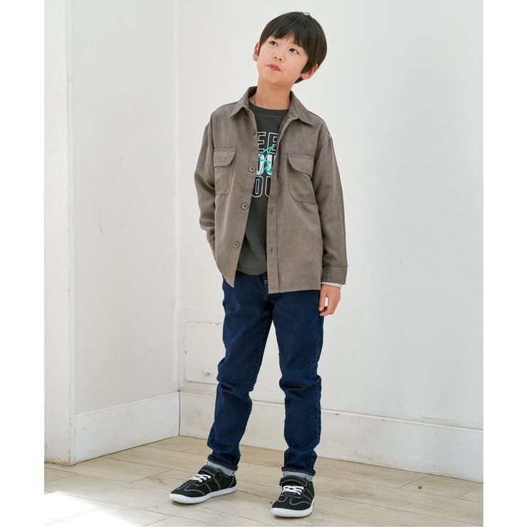 袖レイヤードロゴプリントロンT（120~160cm） | ikka  | 詳細画像9 