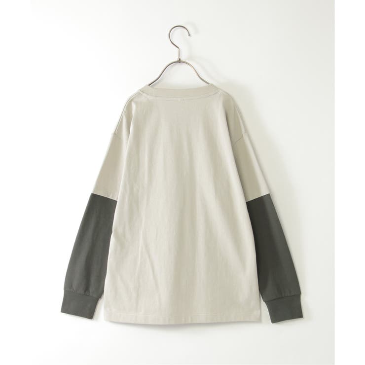 袖レイヤードロゴプリントロンT（120~160cm） | ikka  | 詳細画像10 