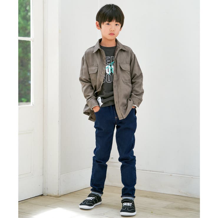 袖レイヤードロゴプリントロンT（120~160cm） | ikka  | 詳細画像7 