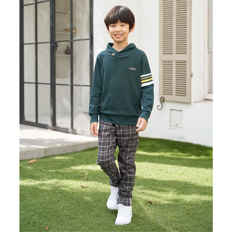 コンチョボタンショール襟トレーナー（120~160cm） | ikka  | 詳細画像6 