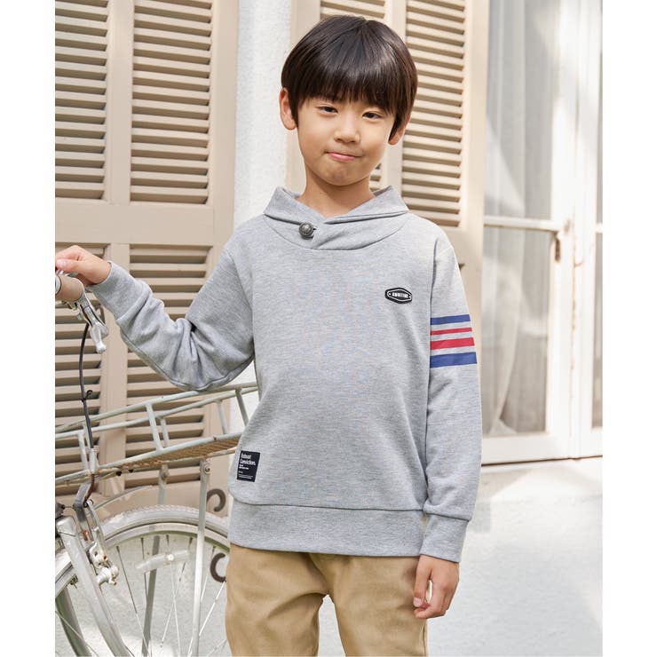 コンチョボタンショール襟トレーナー（120~160cm） | ikka  | 詳細画像13 