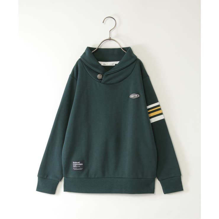 コンチョボタンショール襟トレーナー（120~160cm） | ikka  | 詳細画像18 