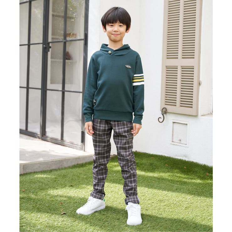 コンチョボタンショール襟トレーナー（120~160cm） | ikka  | 詳細画像5 