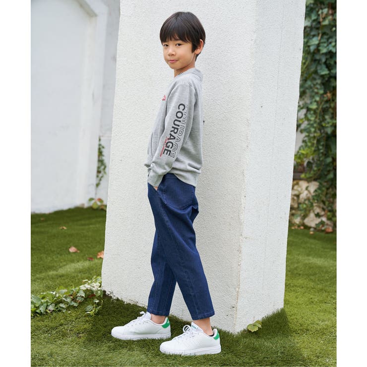 ロープ襟ポケ付き袖ロゴトレーナー（120~160cm） | ikka  | 詳細画像13 