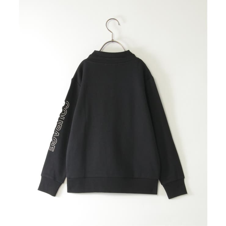 ロープ襟ポケ付き袖ロゴトレーナー（120~160cm） | ikka  | 詳細画像15 