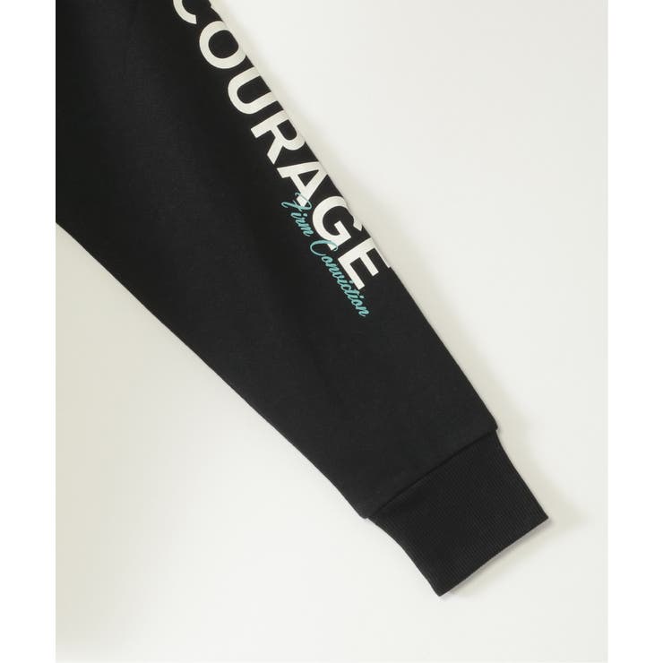 ロープ襟ポケ付き袖ロゴトレーナー（120~160cm） | ikka  | 詳細画像17 