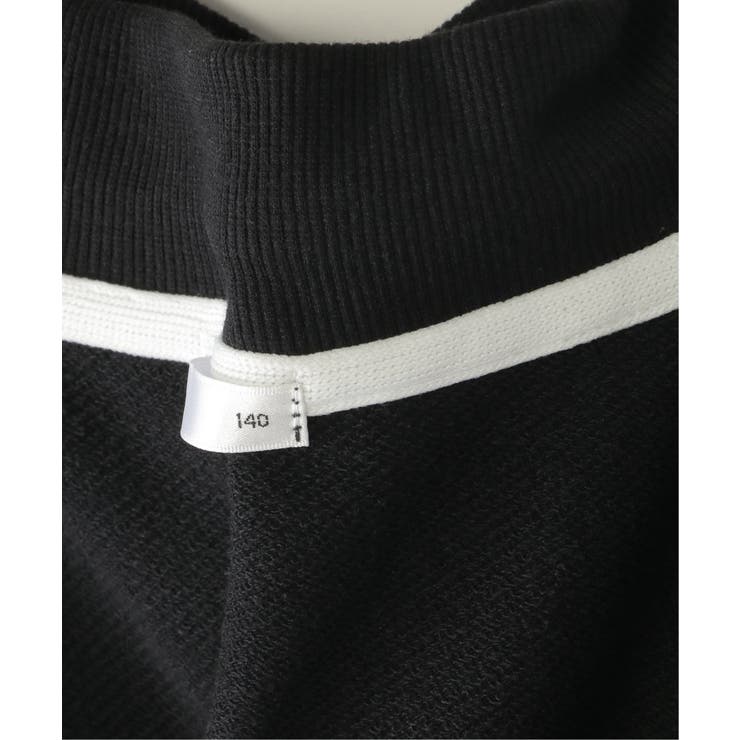 ロープ襟ポケ付き袖ロゴトレーナー（120~160cm） | ikka  | 詳細画像21 