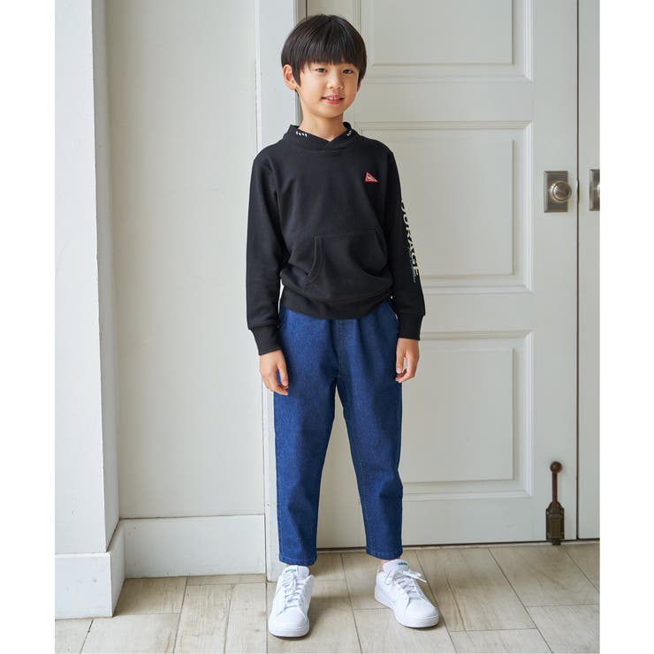 ロープ襟ポケ付き袖ロゴトレーナー（120~160cm） | ikka  | 詳細画像6 