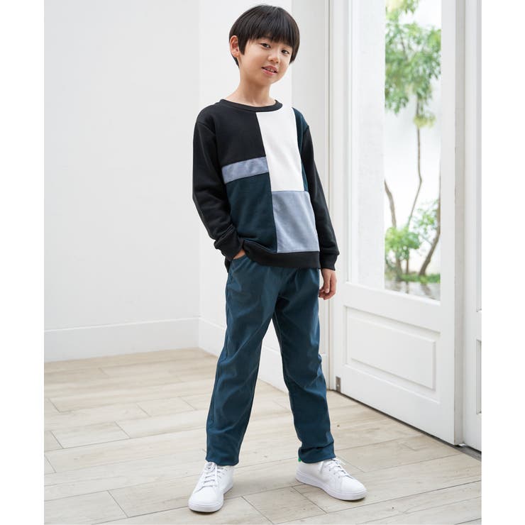 【親子コーデ】フェイクスエードブロックスプルオーバー（120~160cm） | ikka  | 詳細画像18 