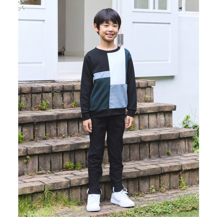 【親子コーデ】フェイクスエードブロックスプルオーバー（120~160cm） | ikka  | 詳細画像6 