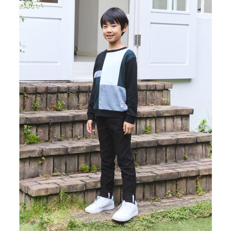 【親子コーデ】フェイクスエードブロックスプルオーバー（120~160cm） | ikka  | 詳細画像7 