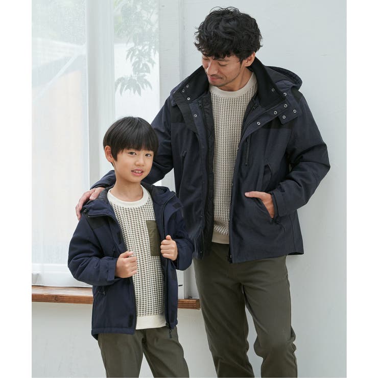 【親子コーデ】ビックワッフルポケ付きプルオーバー（120~160cm） | ikka  | 詳細画像15 