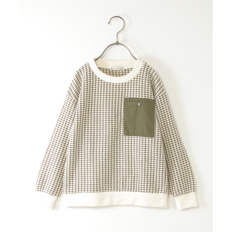 【親子コーデ】ビックワッフルポケ付きプルオーバー（120~160cm） | ikka  | 詳細画像23 