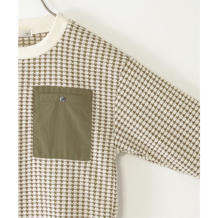 【親子コーデ】ビックワッフルポケ付きプルオーバー（120~160cm） | ikka  | 詳細画像25 