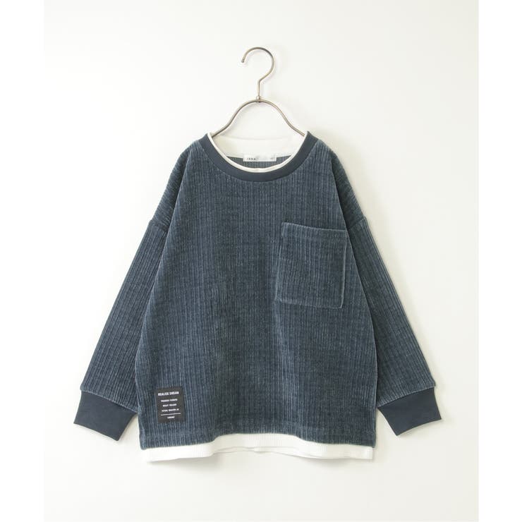 カットコールポケ付きレイヤープルオーバー（120~160cm） | ikka  | 詳細画像1 