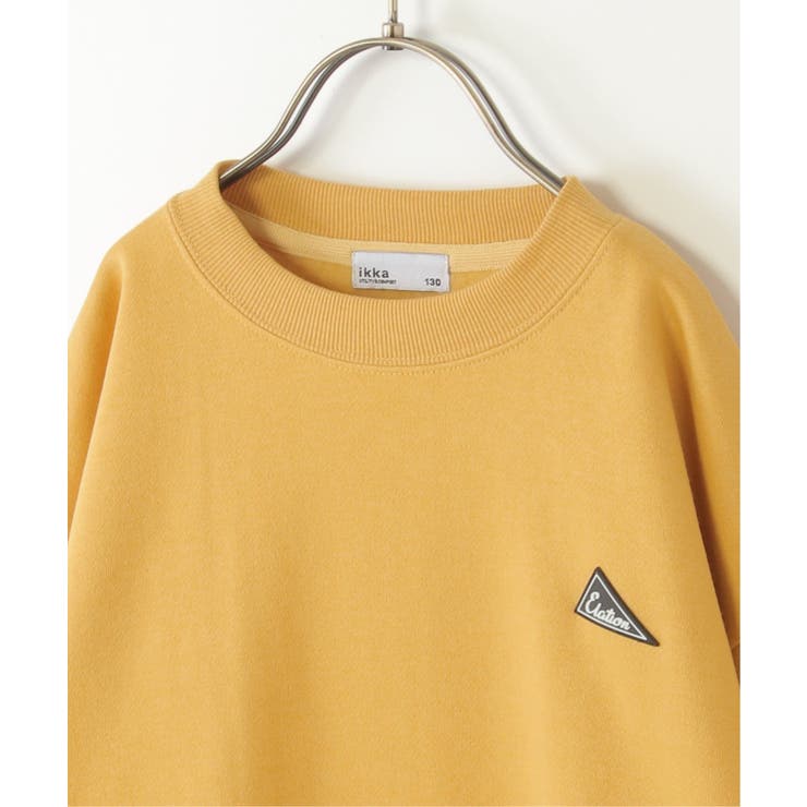 裏起毛レイヤードワッペントレーナー（120~160cm） | ikka  | 詳細画像6 