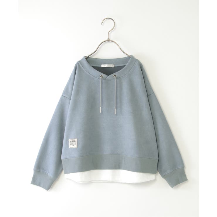 【親子コーデ】フェイクスエードルーイカラーレイヤードプルオーバー（120~160… | ikka  | 詳細画像16 