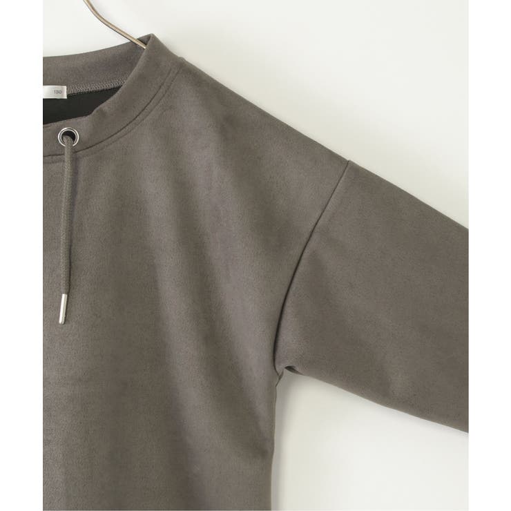 【親子コーデ】フェイクスエードルーイカラーレイヤードプルオーバー（120~160… | ikka  | 詳細画像18 