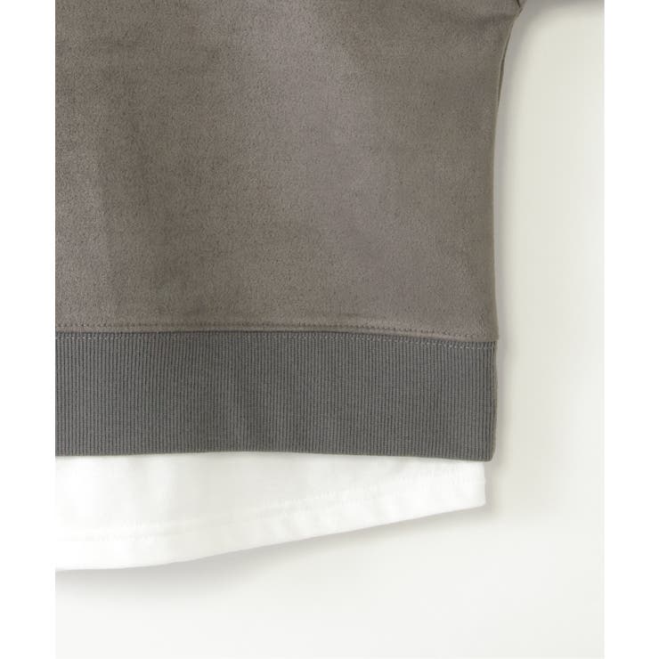 【親子コーデ】フェイクスエードルーイカラーレイヤードプルオーバー（120~160… | ikka  | 詳細画像19 