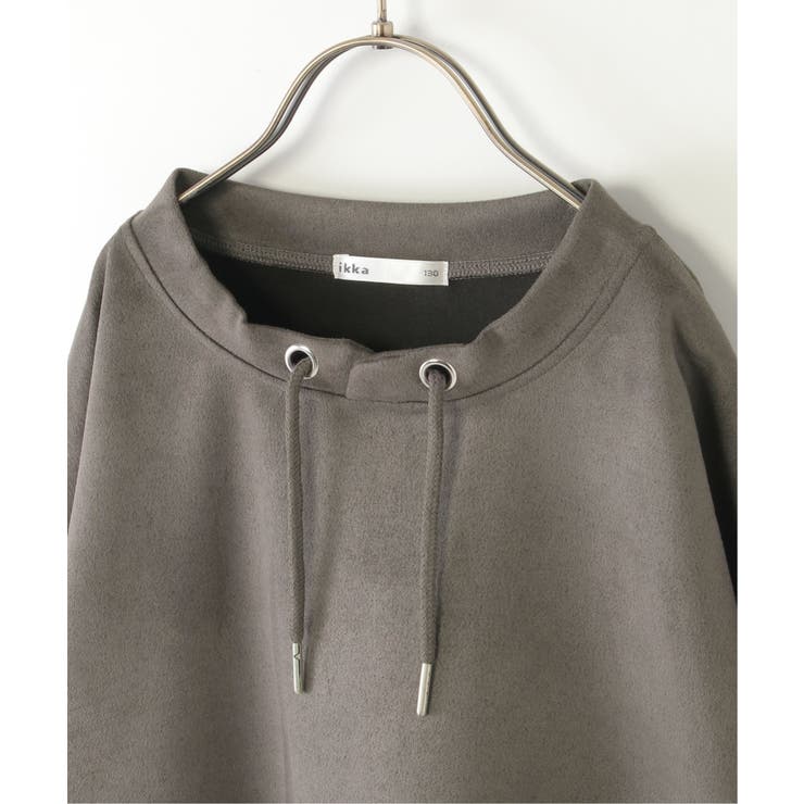 【親子コーデ】フェイクスエードルーイカラーレイヤードプルオーバー（120~160… | ikka  | 詳細画像21 