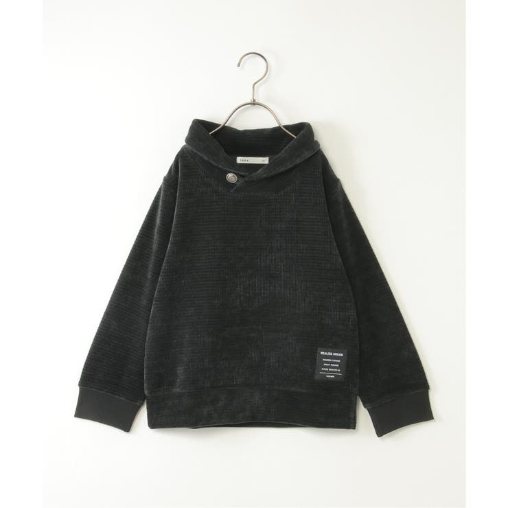 カットモールコンチョショール襟プルオーバー（120~160cm） | ikka  | 詳細画像1 