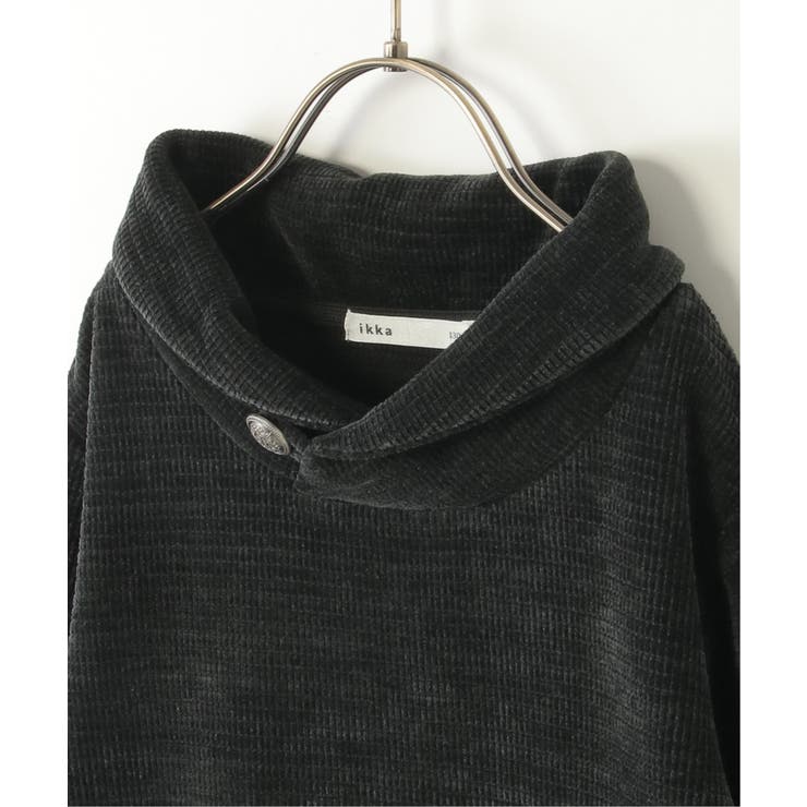 カットモールコンチョショール襟プルオーバー（120~160cm） | ikka  | 詳細画像6 