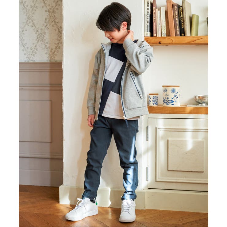 【親子コーデ】7分袖ポンチブロックスTシャツ（120~160cm）  | ikka  | 詳細画像5 