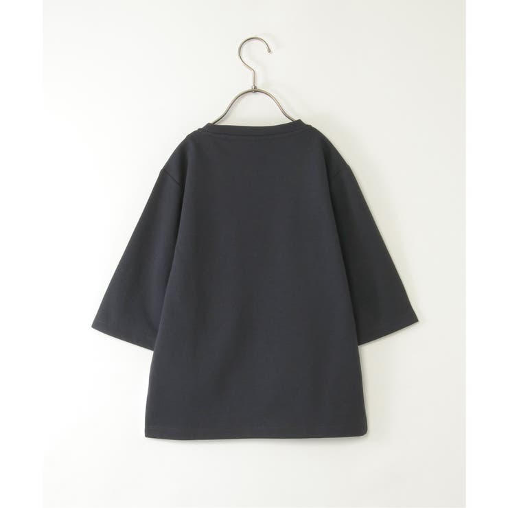 【親子コーデ】7分袖ポンチブロックスTシャツ（120~160cm）  | ikka  | 詳細画像7 