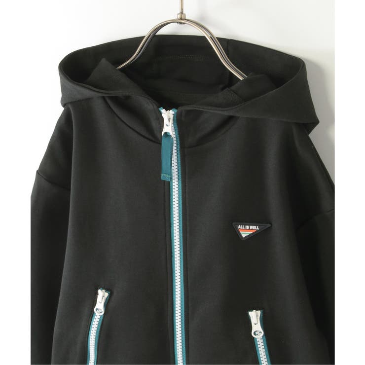 ポンチジップ配色ジップパーカー（110~160cm） | ikka  | 詳細画像6 
