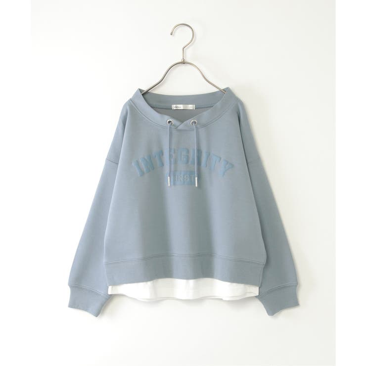 【親子コーデ】カノコダンボールルーイカレッジロゴプルオーバー（120~160cm… | ikka  | 詳細画像1 