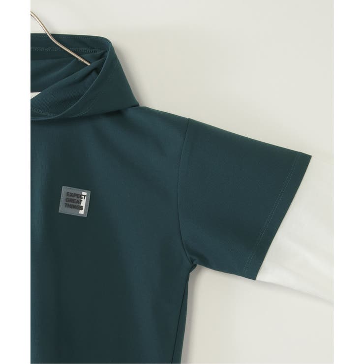 【親子コーデ】冷感6分袖レイヤードパーカー（120~160cm） | ikka  | 詳細画像16 