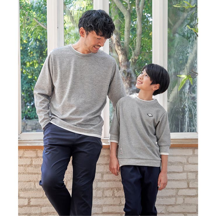 【親子コーデ】ピケレイヤード7分袖Tトレ（120~160cm） | ikka  | 詳細画像8 