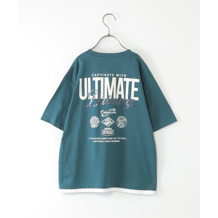 【接触冷感】裾レイヤードプリントTシャツ（120~160cm） | ikka  | 詳細画像24 