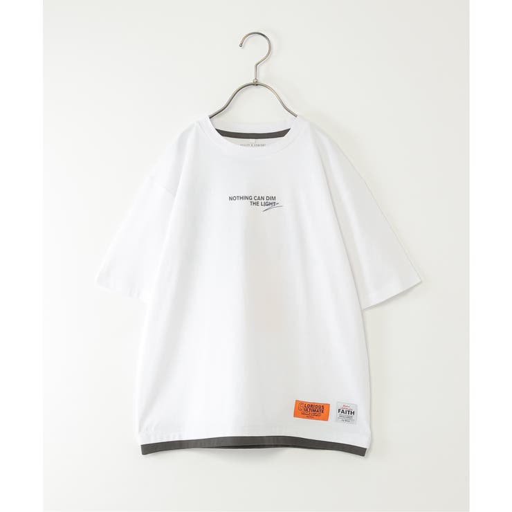 【接触冷感】裾レイヤードプリントTシャツ（120~160cm） | ikka  | 詳細画像32 
