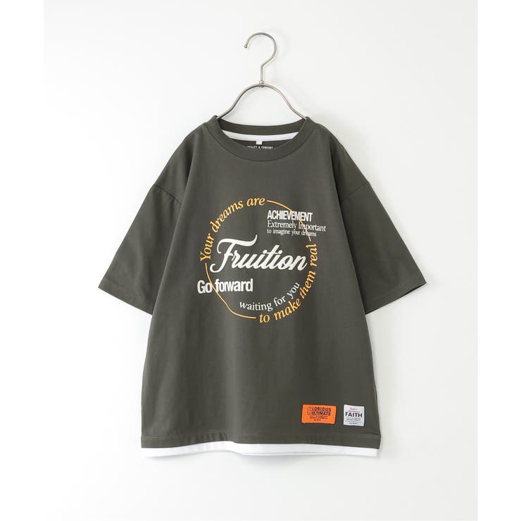 【接触冷感】裾レイヤードプリントTシャツ（120~160cm） | ikka  | 詳細画像34 