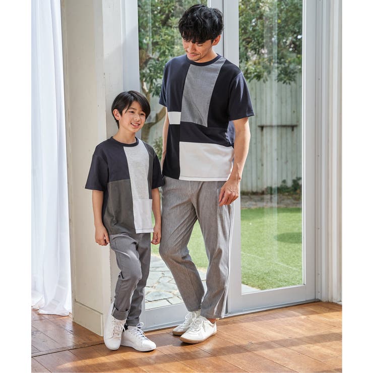 【親子コーデ】冷感ブロックスTシャツ（120~160cm） | ikka  | 詳細画像9 