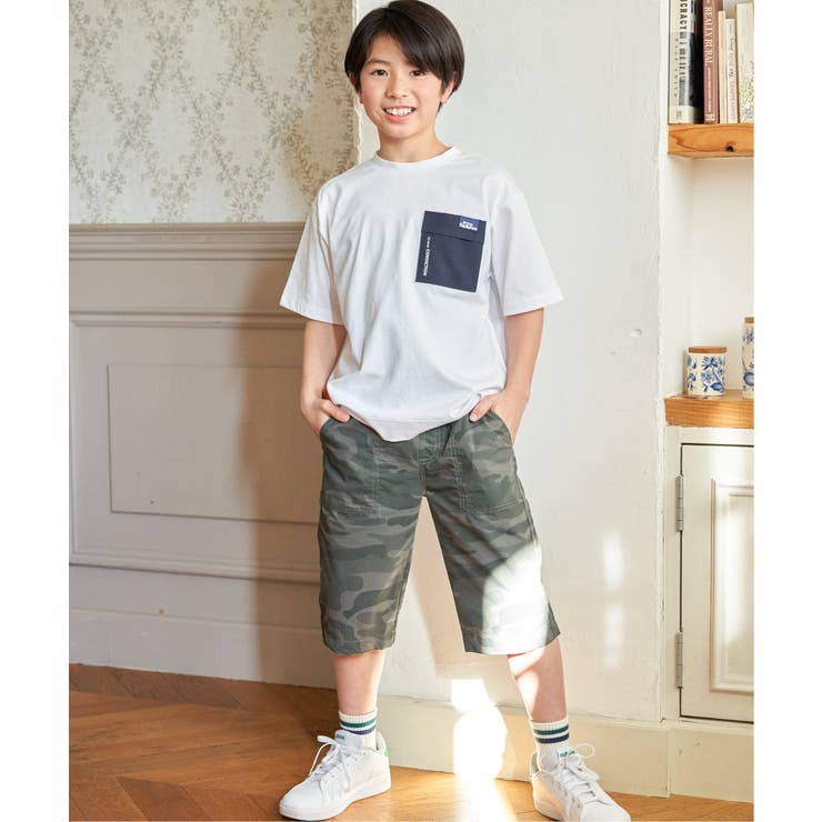 冷感異素材ポケ付きTシャツ（120~160cm） | ikka  | 詳細画像9 