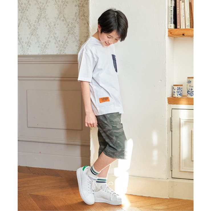 冷感異素材ポケ付きTシャツ（120~160cm） | ikka  | 詳細画像10 