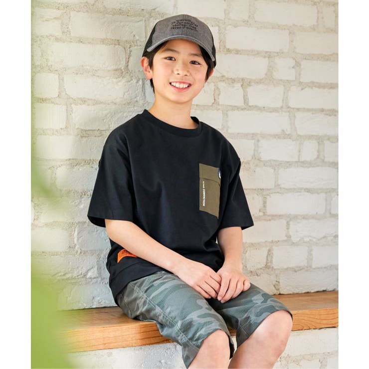 冷感異素材ポケ付きTシャツ（120~160cm） | ikka  | 詳細画像14 