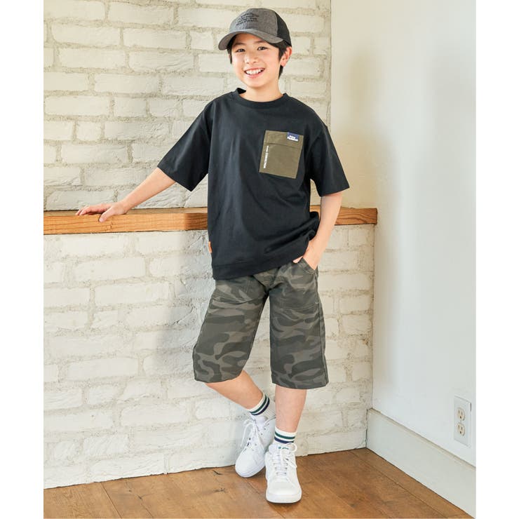 冷感異素材ポケ付きTシャツ（120~160cm） | ikka  | 詳細画像16 