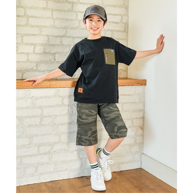 冷感異素材ポケ付きTシャツ（120~160cm） | ikka  | 詳細画像17 