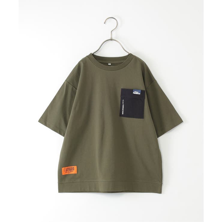オリーブ | 冷感異素材ポケ付きTシャツ（120~160cm） | ikka 