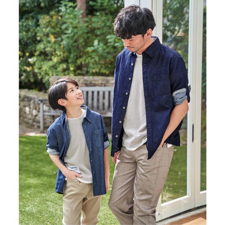 【親子コーデ】冷感ワッフルフェイクTシャツ（120~160cm） | ikka  | 詳細画像8 