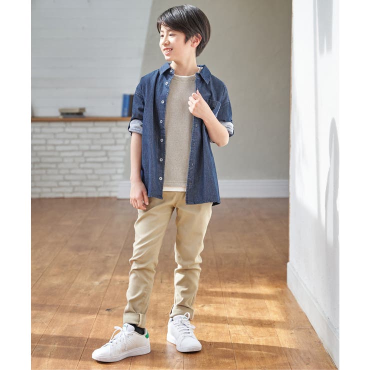 【親子コーデ】冷感ワッフルフェイクTシャツ（120~160cm） | ikka  | 詳細画像5 