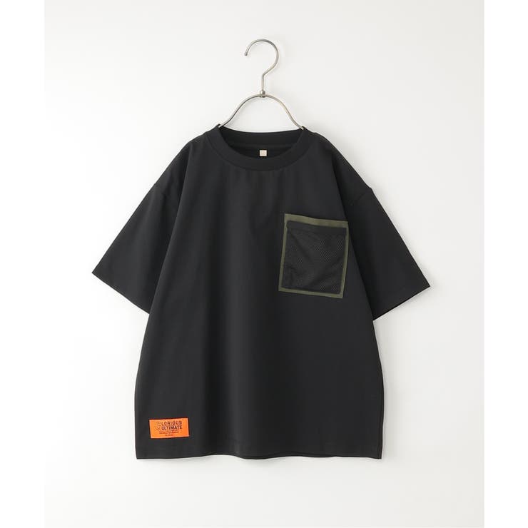 【セットアップ対応】冷感メッシュダブルポケ付きTシャツ（120~160cm） | ikka  | 詳細画像3 